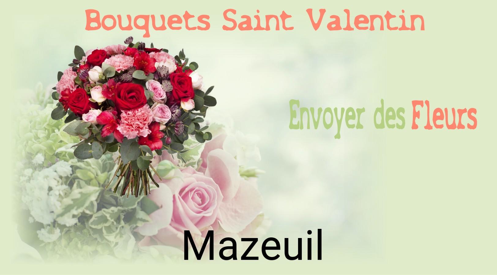Roses de Saint-Valentin livrées à Mazeuil